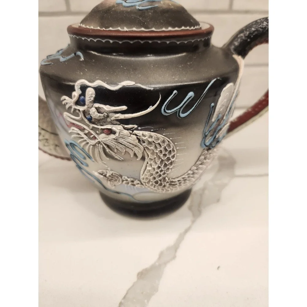 Vintage Japanese Hand Painted Moriage Dragon Ware Teapot